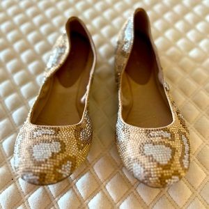 Sparkly cheetah print flats 🐆